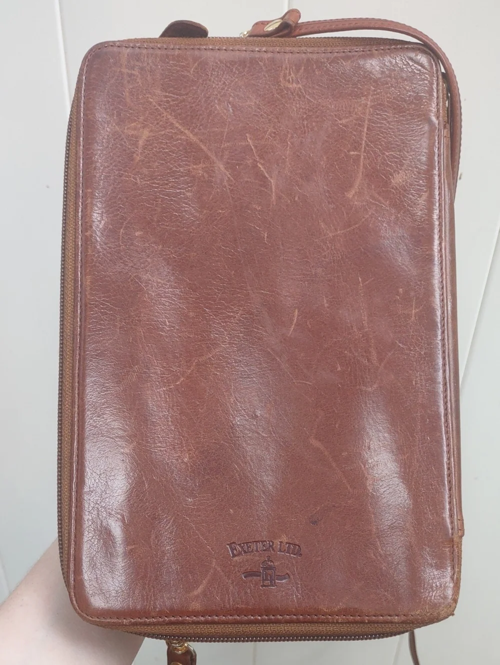 Vintage leather handbag by Exeter LTD